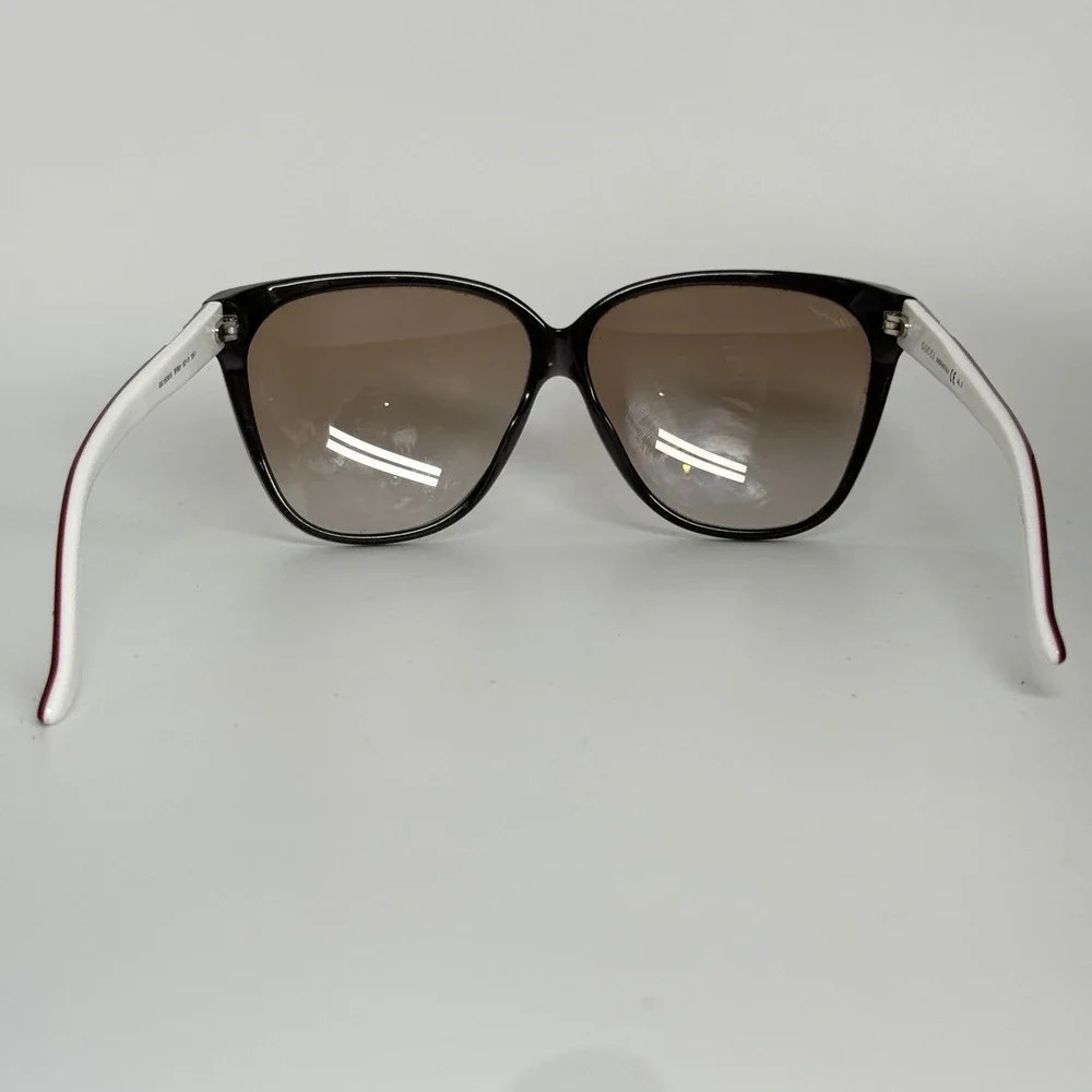 Gucci GG 3539/S 5FB81 Sunglasses‎ Black White Web Stripe 62-11-135 Made in Italy